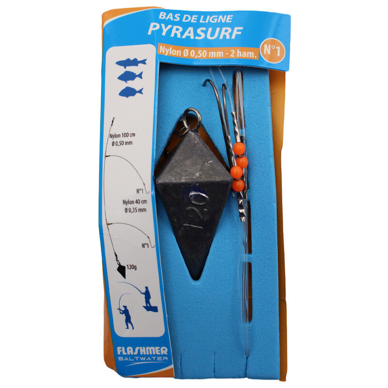 Bas de Ligne Pyrasurf Flashmer 120 g - Bas de Lignes / Lignes Mont&eacute;es | Pacific P&ecirc;che
