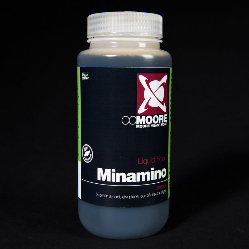 Liquide de trempage carpe cc moore minamino 500ml - Boosters / dips | Pacific Pêche