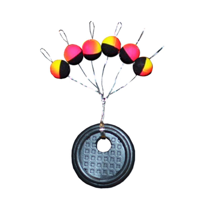 Guide Fil Truite Autobloquant Rigostop Fiquet Jaune/Rose/Noir (x6) - Guides fils | Pacific Pêche