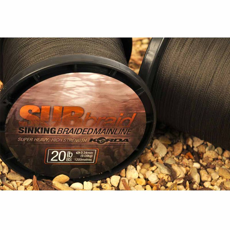 Tresse carpe Korda sub braid 1200m - Tresse | Pacific P&ecirc;che