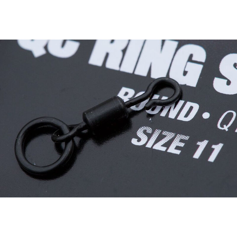 &Eacute;merillon rapide carpe korda quick change swivel loop fitting taille 11 (x8) - Emerillons carpe | Pacific P&ecirc;che