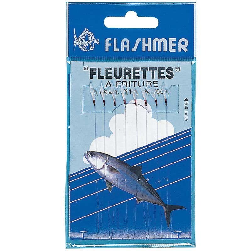 Bas de ligne mer flashmer fleurettes fritures 8 hamecons n°18 - Bas de Lignes / Lignes Montées | Pacific Pêche