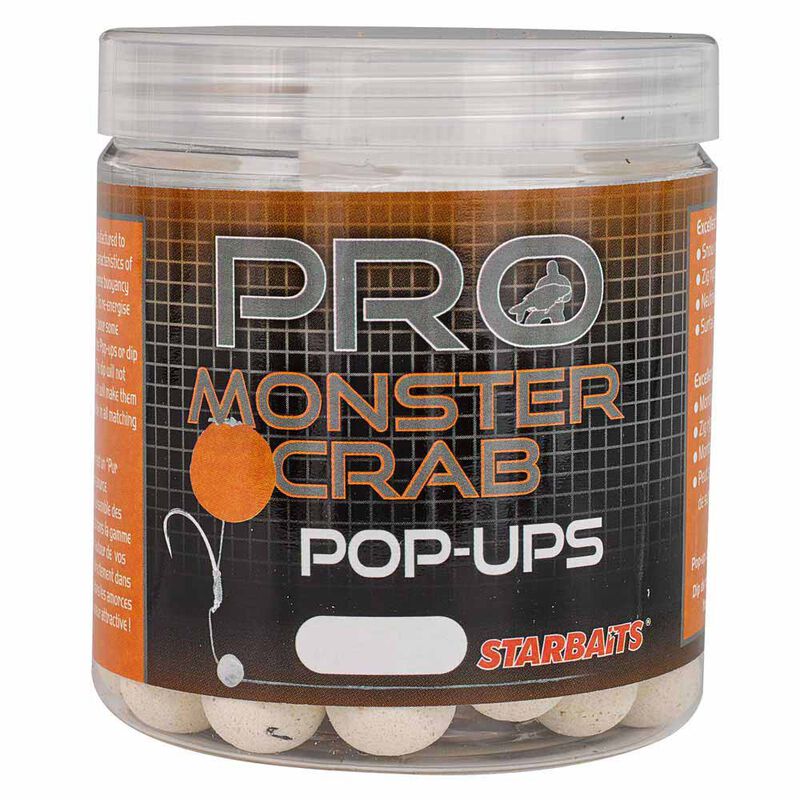 Bouillettes flottantes carpe probiotic monstercrab popup 60g - Flottantes | Pacific P&ecirc;che