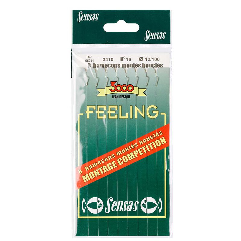 HAMEÇONS MONTES SENSAS 3410 BRONZE SENSAS (x8) - Hameçons à Oeillets | Pacific Pêche