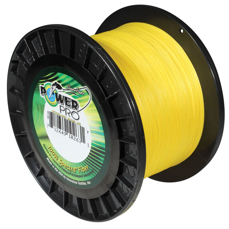 Tresse power pro jaune 455m - Tresses | Pacific Pêche