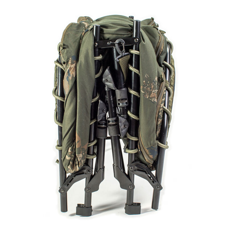 Bedchair avec duvet nash scope ops 4 fold sleep system (6 pieds) - Bedchairs | Pacific P&ecirc;che