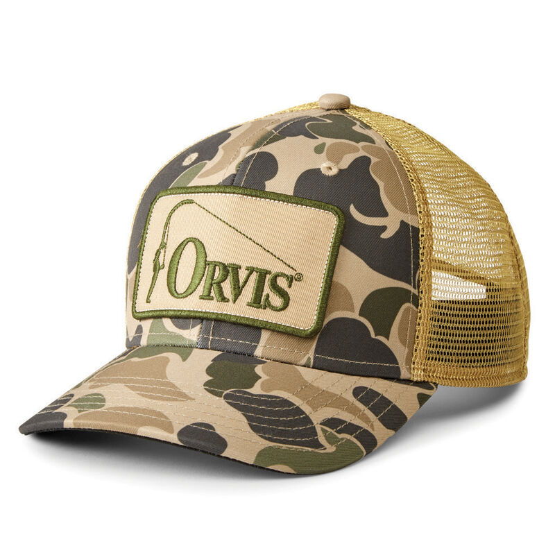 Casquette orvis retro trucker ballcap camo - Casquettes | Pacific P&ecirc;che
