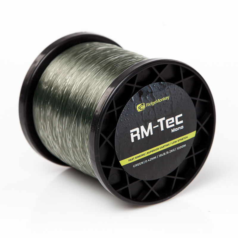 Nylon RidgeMonkey Mono RM-Tec Green - Monofilament | Pacific P&ecirc;che