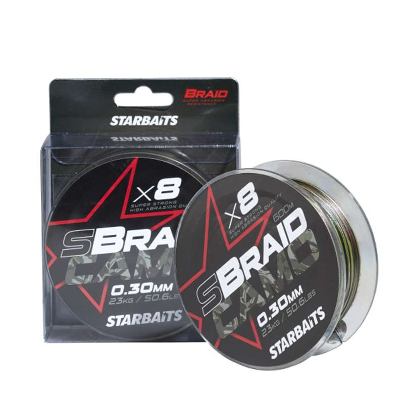 Tresse Starbaits S Braid Camo 600 m - Tresse | Pacific Pêche