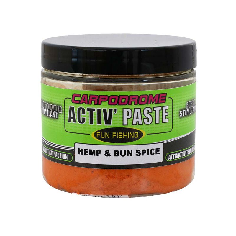 Pâte d’eschage Activ’Paste FUNFISHING Hemp et bun spice 150g (chènevis et pain d'épices) - Préparation amorces/pellets | Pacific Pêche