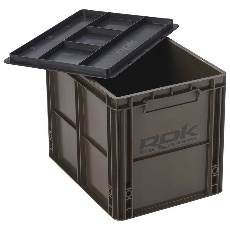 Boite de Rangement Rok Crate 433 Verte Kit Caisse + Couvercle - Boîtes | Pacific Pêche