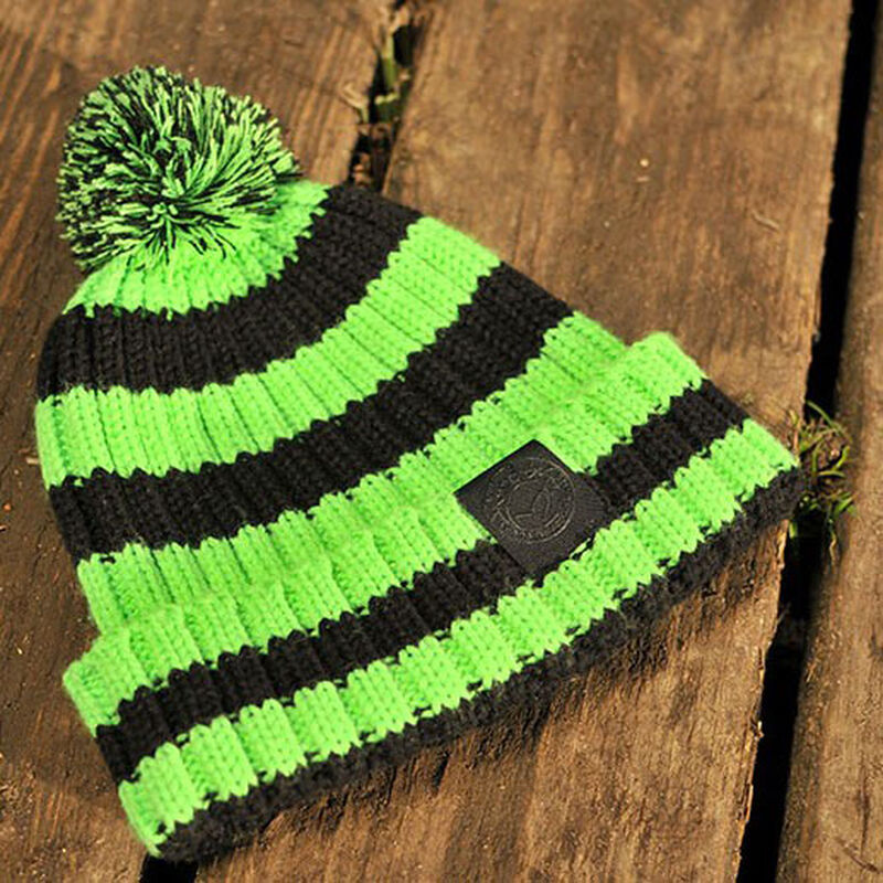 Bonnet Bobble Beanie Korda Nanny Pat - Pour Pêcheurs à La Carpe, Vert/noir