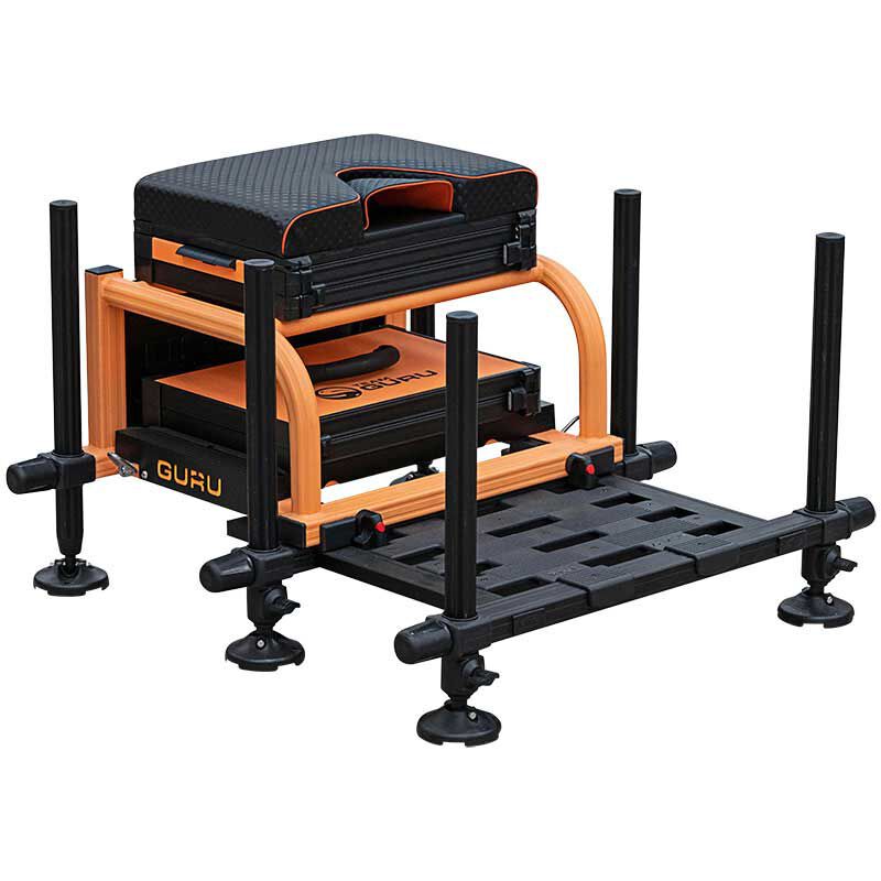 Station guru orange team guru seatbox 2.0 - Siège feeder | Pacific Pêche