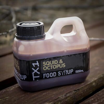 Liquide Shimano TX1 Food Syrup Squid et Octopus 500ml - Boosters / dips | Pacific Pêche