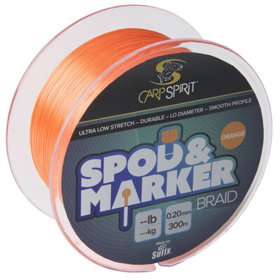 Spod and Marker Braid Carp Spirit 300M 0.20mm Orange - Tresse | Pacific Pêche