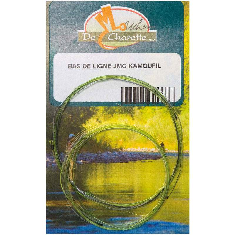 Bas de ligne mouche jmc kamoufil nymphe &agrave; vue 6m - A Noeuds | Pacific P&ecirc;che