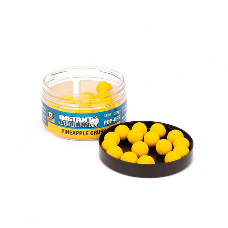 Bouillettes flottantes carpe nashbait instant action pop ups pineapple crush - Flottantes | Pacific P&ecirc;che