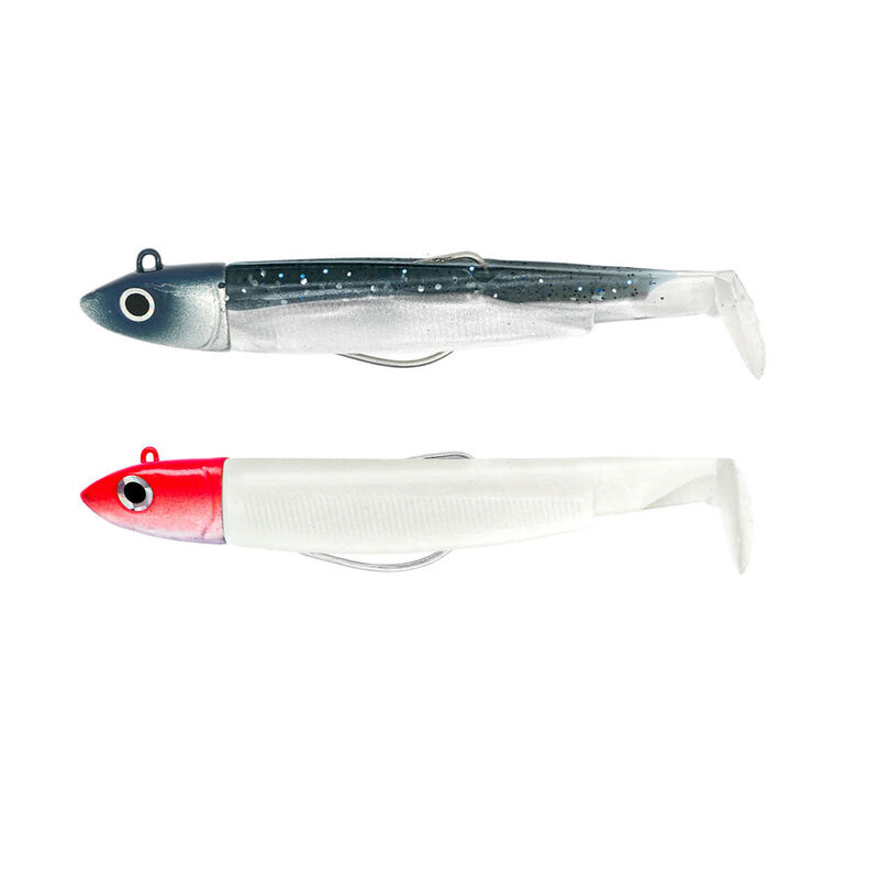 Leurre Souple Shad Fiiish Double Combo Black Minnow Off Shore 7cm, 6g + 3g - Shads | Pacific Pêche