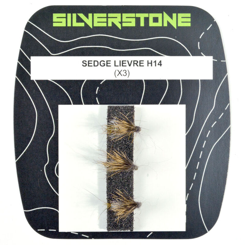 Mouche sèche silverstone sedge lièvre h14 (x3) - Sèches | Pacific Pêche