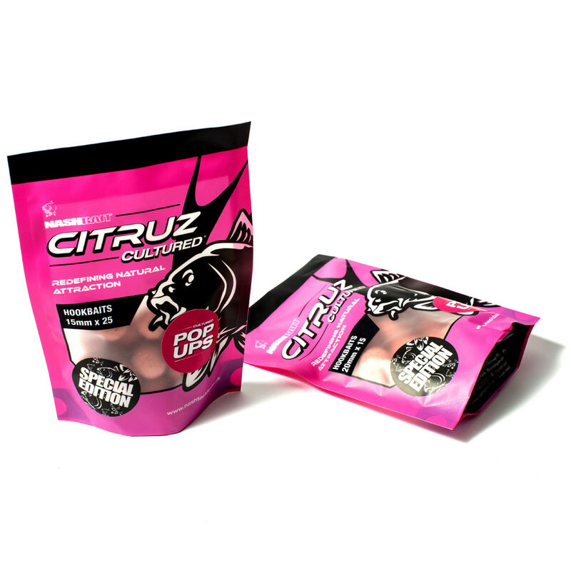 Bouillettes carpe nashbait citruz cultured - Denses | Pacific P&ecirc;che