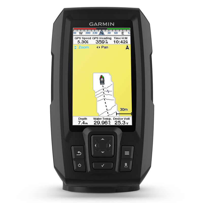 Sondeur Garmin Striker plus 4 sonde bi-faisceaux - Sondeurs | Pacific P&ecirc;che