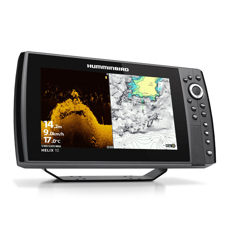Combine sondeur gps humminbird helix 10g3n chirp mdi+ sonde ta+t° 140/240khz - Sondeurs/Gps | Pacific Pêche