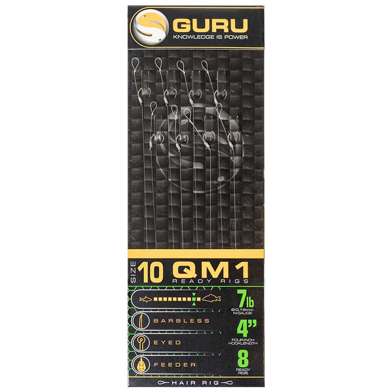 Bas de ligne guru qm1 standard hair 4" (10cm) - Acc. de montage feeder | Pacific P&ecirc;che