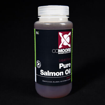 Liquide de trempage carpe cc moore pure salmon oil 500 ml - Boosters / dips | Pacific Pêche
