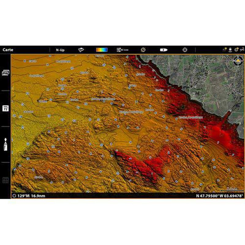 Carte d&eacute;taill&eacute;e des c&ocirc;tes fran&ccedil;aises et corses humminbird - Sondeurs/Gps | Pacific P&ecirc;che