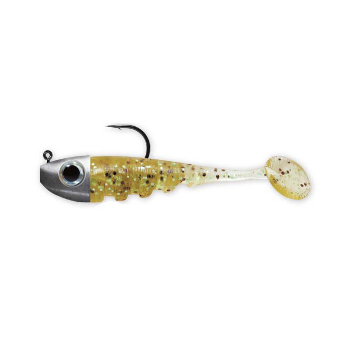 Leurre Souple Shad Delalande 22 Cm - Couleur Argent Holo Pailleté Dos Noir, Nage Rolling, Pour Pêche - 1