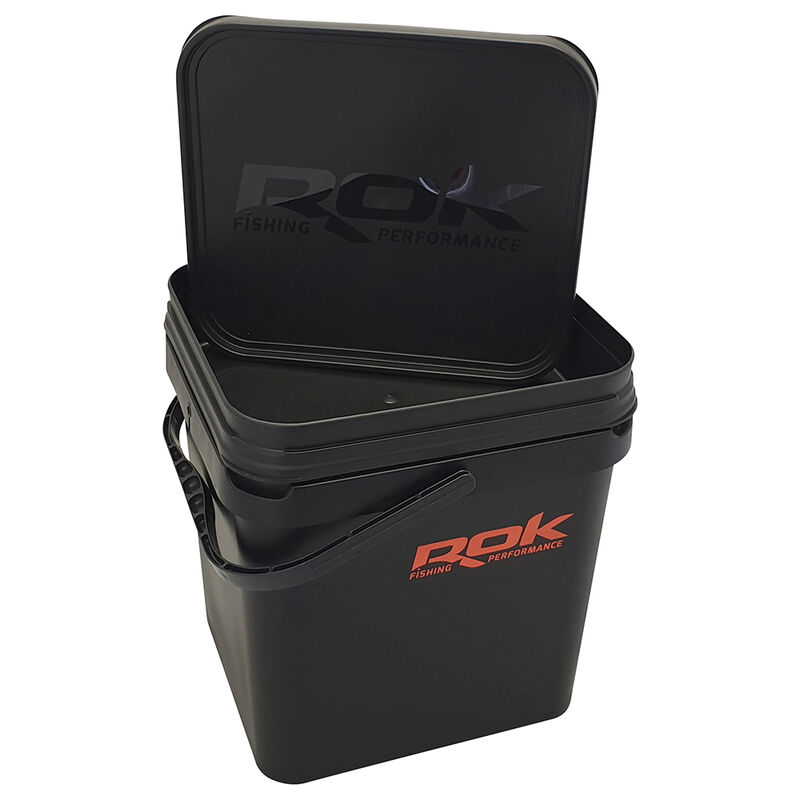 Seau carpe rok kit 17l black bucket + integrated basin - Seaux | Pacific Pêche