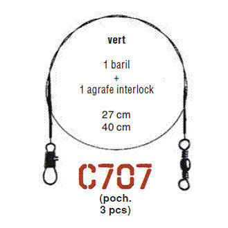 Bas De Ligne Carnassier Cwc Shallow Stinger Stainless 1PCS - Pêcheur en