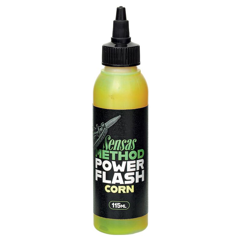 Attractant Sensas Power Flash Corn 115 ml - Additifs | Pacific P&ecirc;che