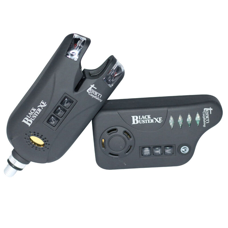 Coffret 4 détecteurs carpe team carpfishing black buster xe + centrale - Coffrets détecteurs | Pacific Pêche