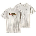 T-shirt patagonia m's world trout rio tigre (blanc) - Tee-shirts | Pacific P&ecirc;che