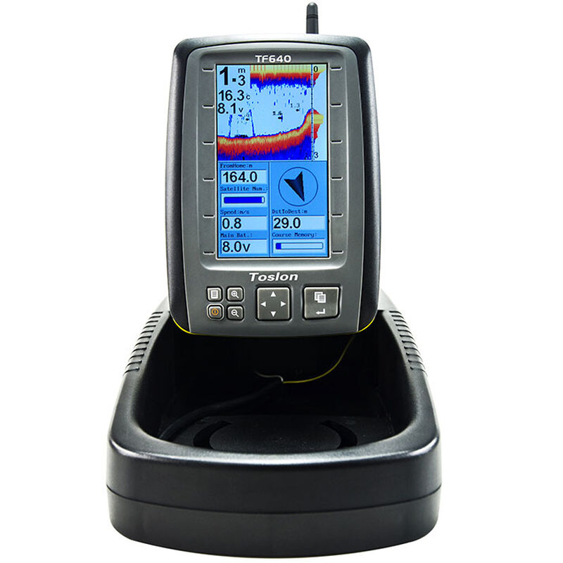 Echosondeur pour bateau amorceur carpe toslon tf640 avec gps et boussole - Bateaux Amorceurs | Pacific P&ecirc;che
