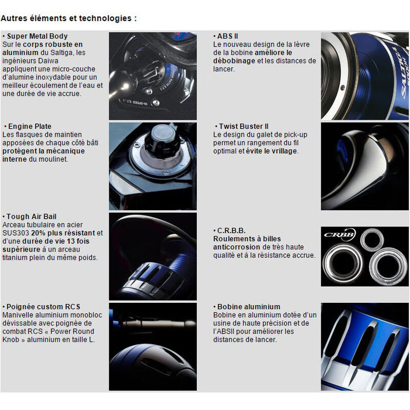 Moulinet daiwa saltiga 2015 6500 h - Moulinets tambour Fixe | Pacific P&ecirc;che