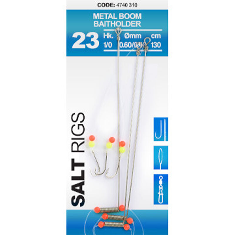 Bas de Ligne SPRO Salt Rig 23 Metal Boom Baitholders - Bas de Lignes / Lignes Montées | Pacific Pêche