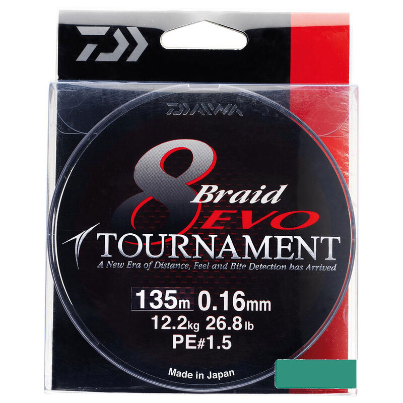 Tresse daiwa tournament 8 braid evo multicolor 300m - Tresses | Pacific P&ecirc;che