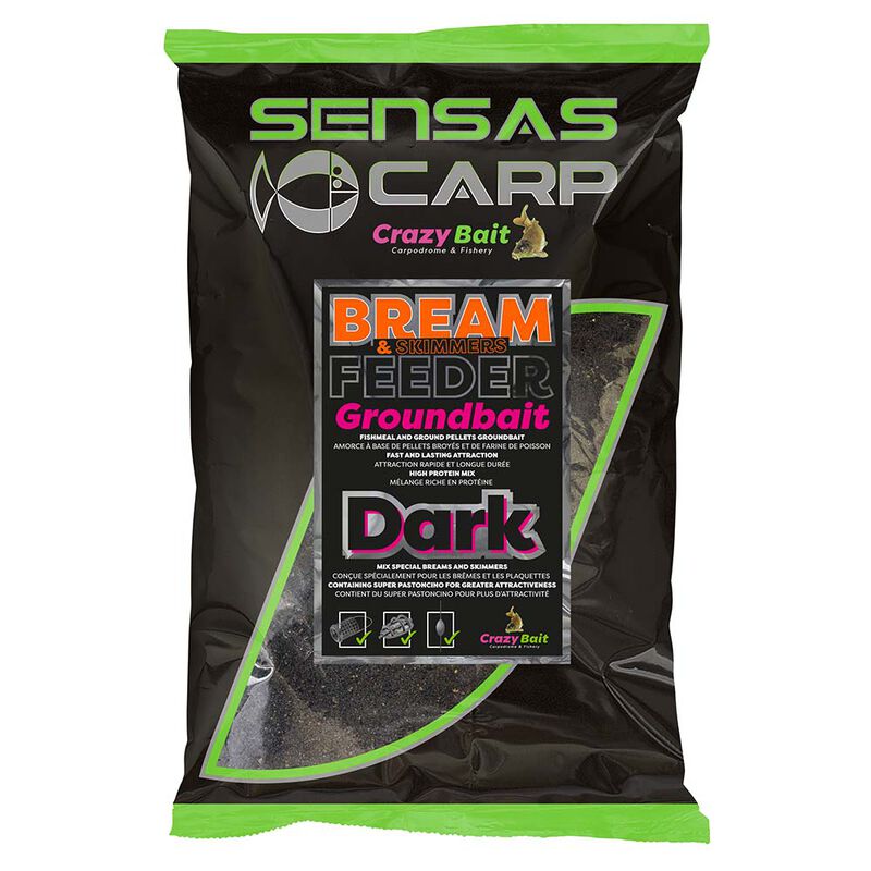 Amorce Sensas UK BREAM FEEDER DARK 2 Kg - Amorces | Pacific Pêche