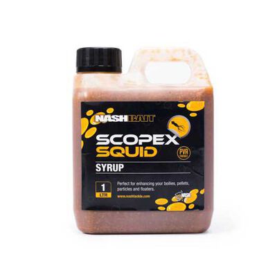 Liquide de trempage nash scopex squid syrup 1l - Boosters / dips | Pacific Pêche