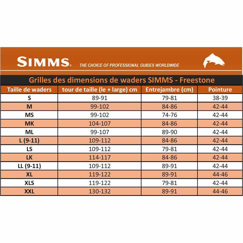 Waders simms freestone stockingfoot dark gumetal - Waders Respirants | Pacific P&ecirc;che
