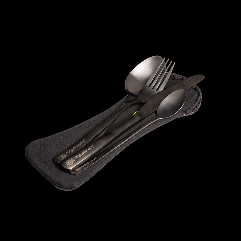 Couverts Ridge Monkey DLX Cutlery Set Four Pack - Cuisine/Repas | Pacific Pêche