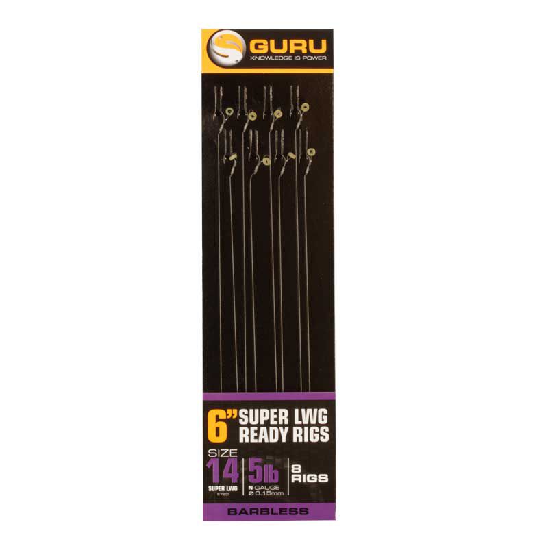 Hame&ccedil;ons mont&eacute;s coup guru super lwg ready rigs 15cm (x8) - Hame&ccedil;ons / bas de ligne feeder | Pacific P&ecirc;che