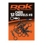 Emerillon rok chod swivel 8 - pochette de 12 - Emerillons carpe | Pacific P&ecirc;che