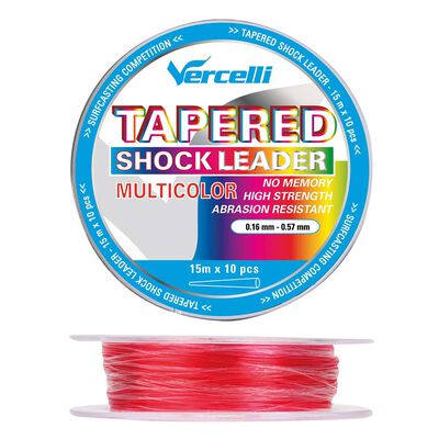 Shock leader Vercelli Tapered Multicolor 15m - Têtes de Ligne | Pacific Pêche