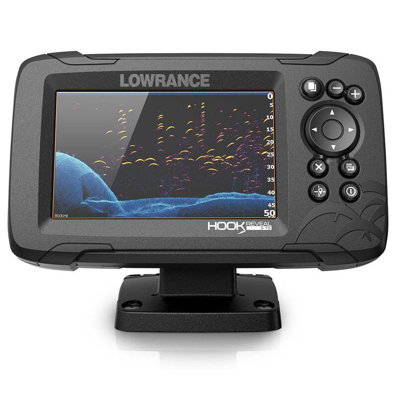 Echosondeur Lowrance Hook Reveal 5" Sonde HDI 83/200kHz - Sondeurs | Pacific Pêche