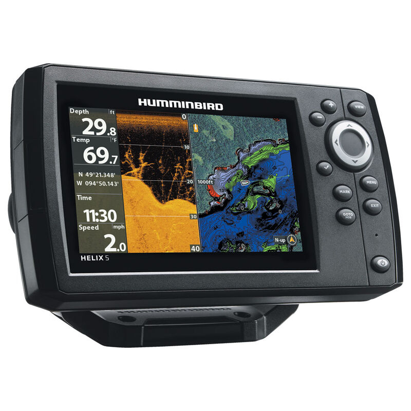 Combine sondeur / gps humminbird helix 5g2 di sonde ta+t° 200/455/800khz - Sondeurs/Gps | Pacific Pêche