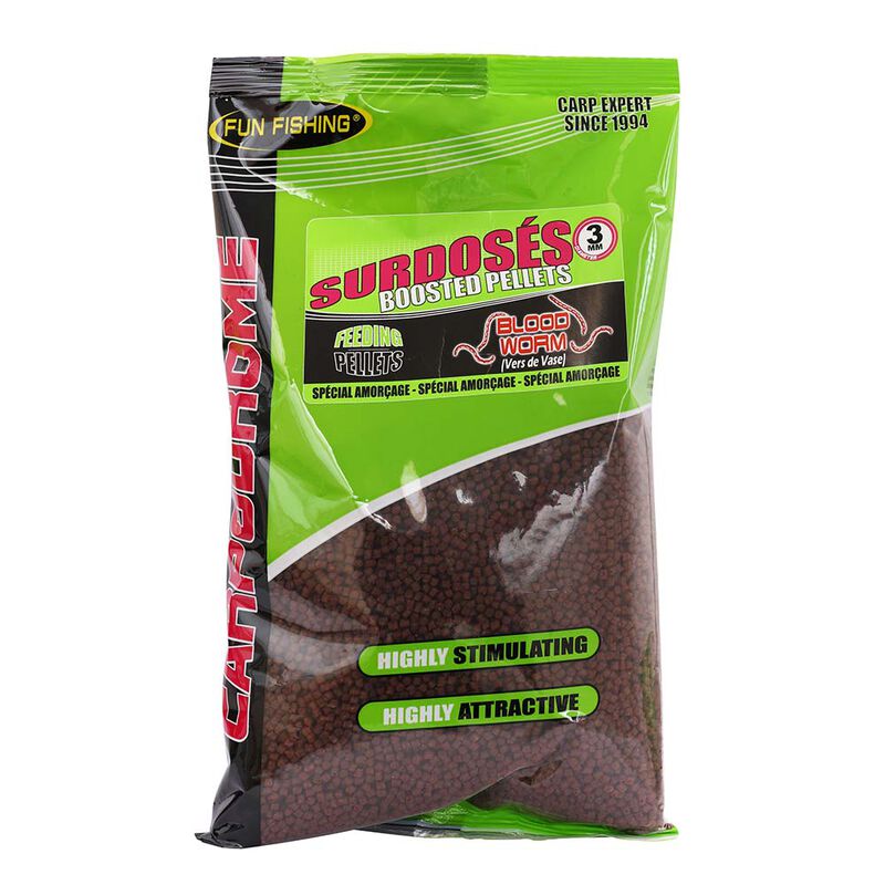 Pellets d'amor&ccedil;age coup fun fishing moelleux bloodworm 700g 3mm - App&acirc;ts / amorces | Pacific P&ecirc;che