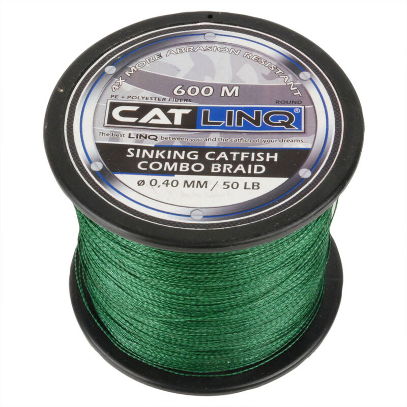 Tresse silure cat linq sinking catfish combo braid 600m - Tresses | Pacific P&ecirc;che